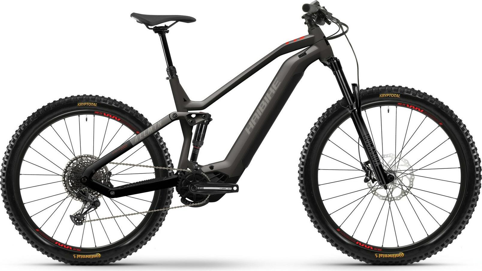 Haibike ALLMTN 2 pebble/black/red matt 29"/27,5" 720 Wh Diamant E-Mountainbike in Anthrazit