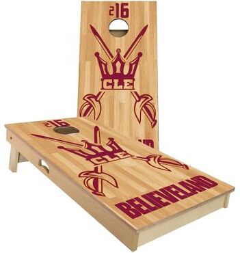 Skip's Garage Cleveland CLE Outdoor Cornhole Board Set