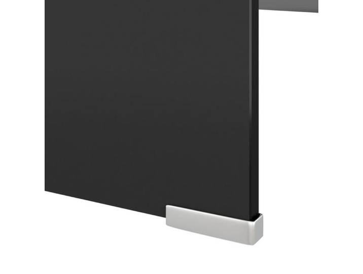 NEUF Armoire TV - Noir - Support de moniteur/TV - 120x30x13 cm verre noir TT2079