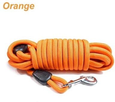 Uplift Treasures Heavy Duty Long Rope Training Dog Leash orange 5m