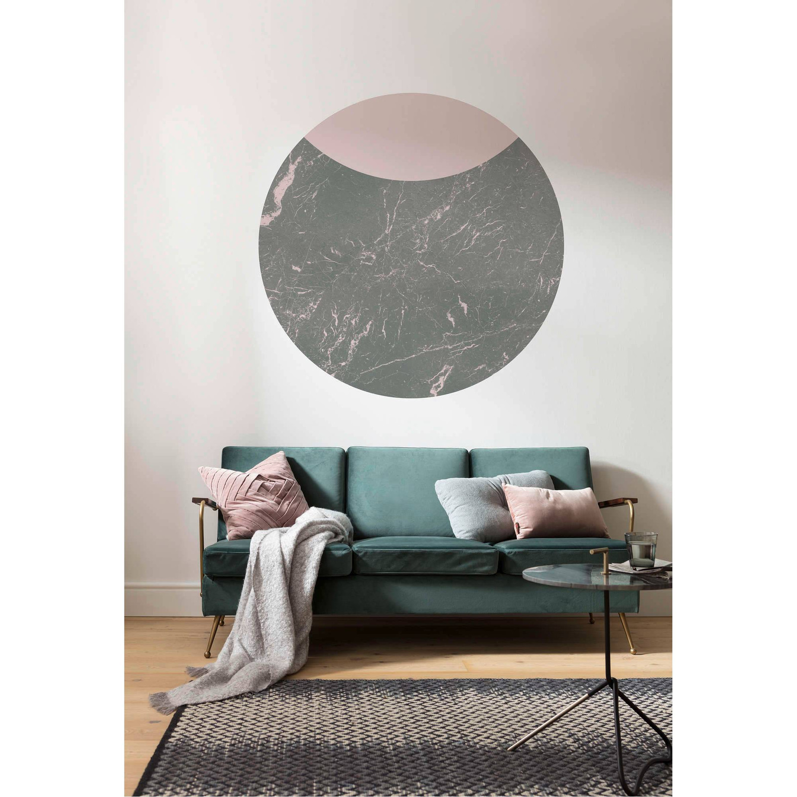 home24 Fotobehang Stripe Marmor Mural Textiel
