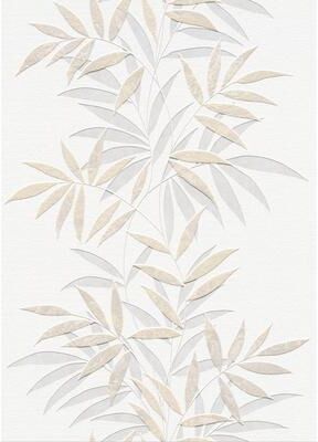 Veer Decor Raised Bamboo Leaf Wallpaper