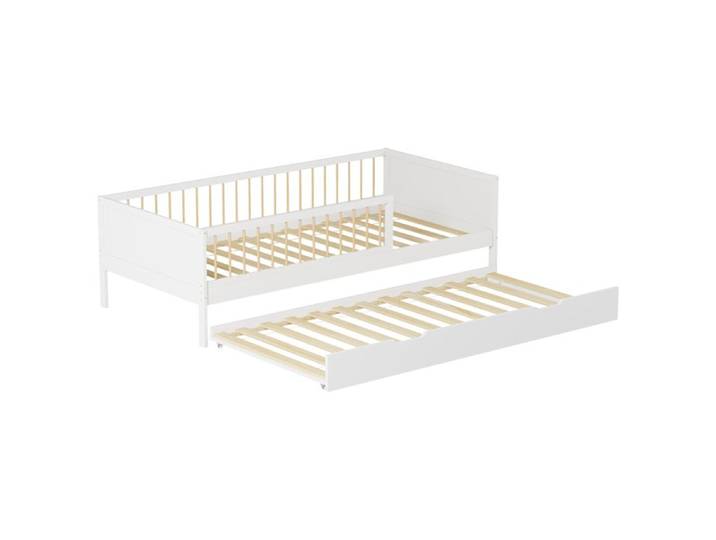 Lit gigogne pour enfant 190x90cm blanc ADAM