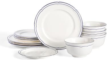 Emeril Lagasse Victory Modern Porcelain Dinnerware Set, Dishwasher & Microwave Safe