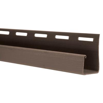 The Foundry 3/4 Inch Vinyl J Channel (Carton of 20 Pieces) - Special Order Colors 248 Cocoa