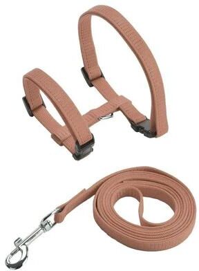 Uplift Essentials Escape Proof H Shape Cat & Puppy Harness Set brown