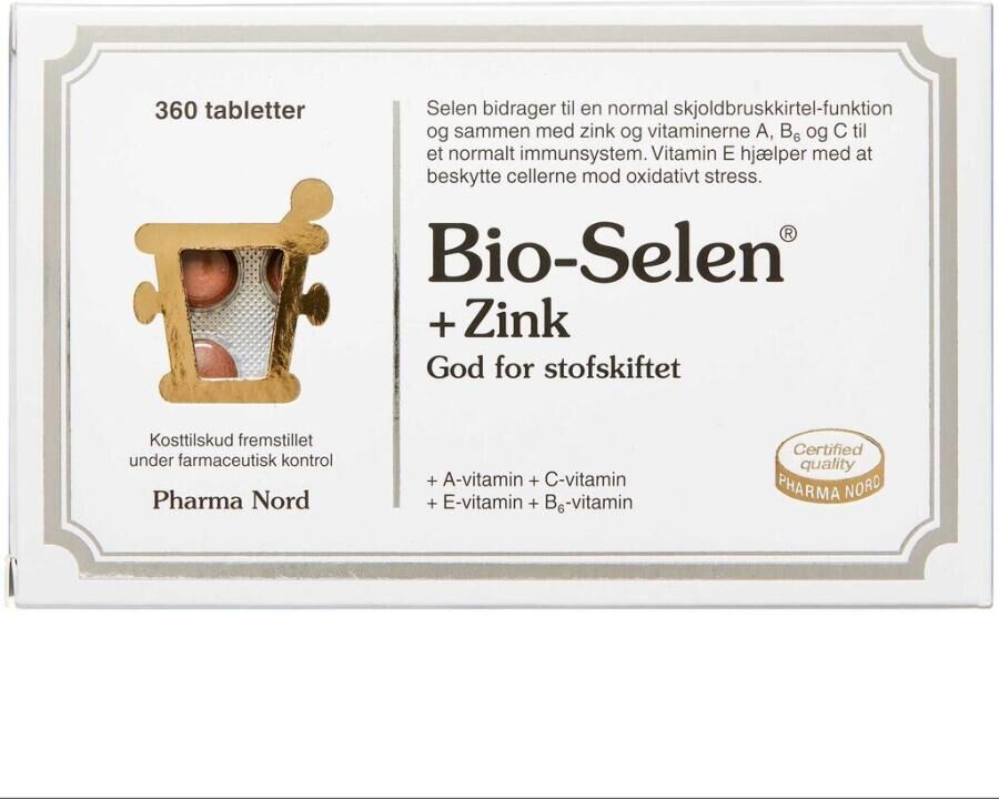Pharma Nord Bio-Selen + Zink Kosttilskud 360 stk