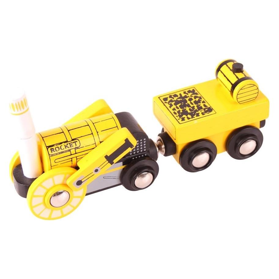 Bigjigs Houten Stoomlocomotief Replica Rocket (BJT459)
