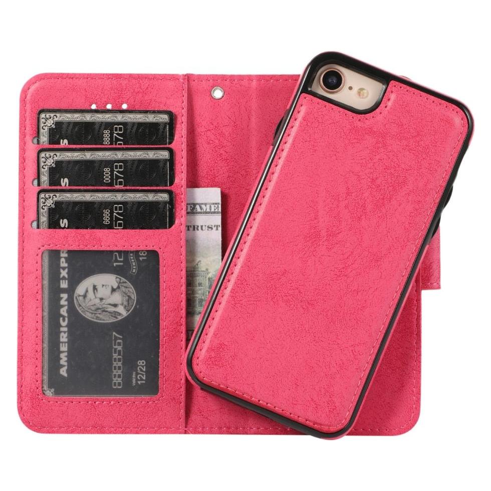 Cover-Discount iPhone SE / 8 / 7 - Etui mit Rückenhülle Kombi pink (Apple iPhone 7, Apple iPhone 8) (EDA00813406A)