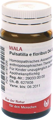 WALA Heilmittel GmbH PULSATILLA E floribus D 4 Globuli 20 g 08787206