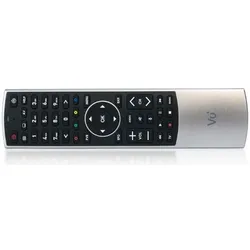 Vu+ 8786821 Fernbedienung IR/Bluetooth Beistellgerät Drucktasten (Gerätespezifische Fernbedienung, Bluetooth, Infrarot), Fernbedienung, Schwarz, Silber