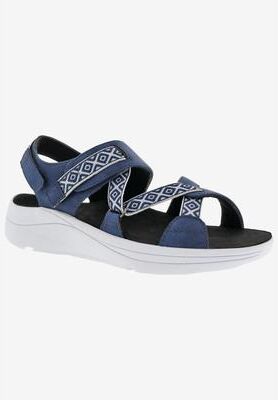 Women's Sloan Sandal by Drew in Navy Combo (Size 9 M)
