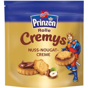 De-Beukelaer Kekse Prinzen Rolle Cremys Doppelkeks, mit Kakaocreme, 172 g