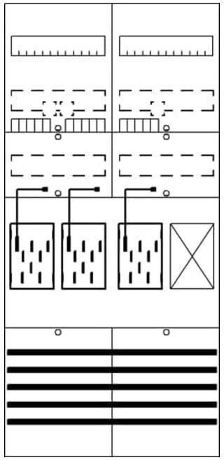 Striebel&John; Zählerfeld 7RE 3Z1R vorverdraht BF27M31 ; STRIEBEL & JOHN (2CPX054162R9999)