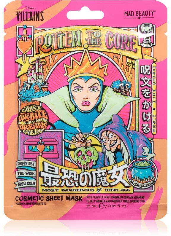 Mad Beauty Disney Villains Evil Queen moisturising and revitalising sheet mask 25 ml