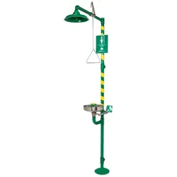 HAWS Universelle Kombinations-Notdusche 8300 AXION green PC Freistehend Höhe 236,3 cm
