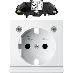 Merten MEG2334-0419 Erweiterungsset LED Beleuchtung für SCHUKO-Steckdosen, polarweiß, System M MEG23340419