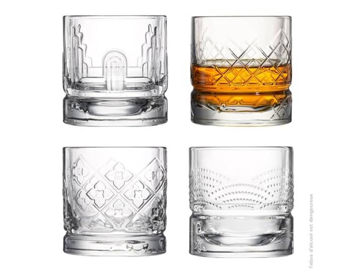 La Rochère Gobelets whisky X4 Dandy assortis