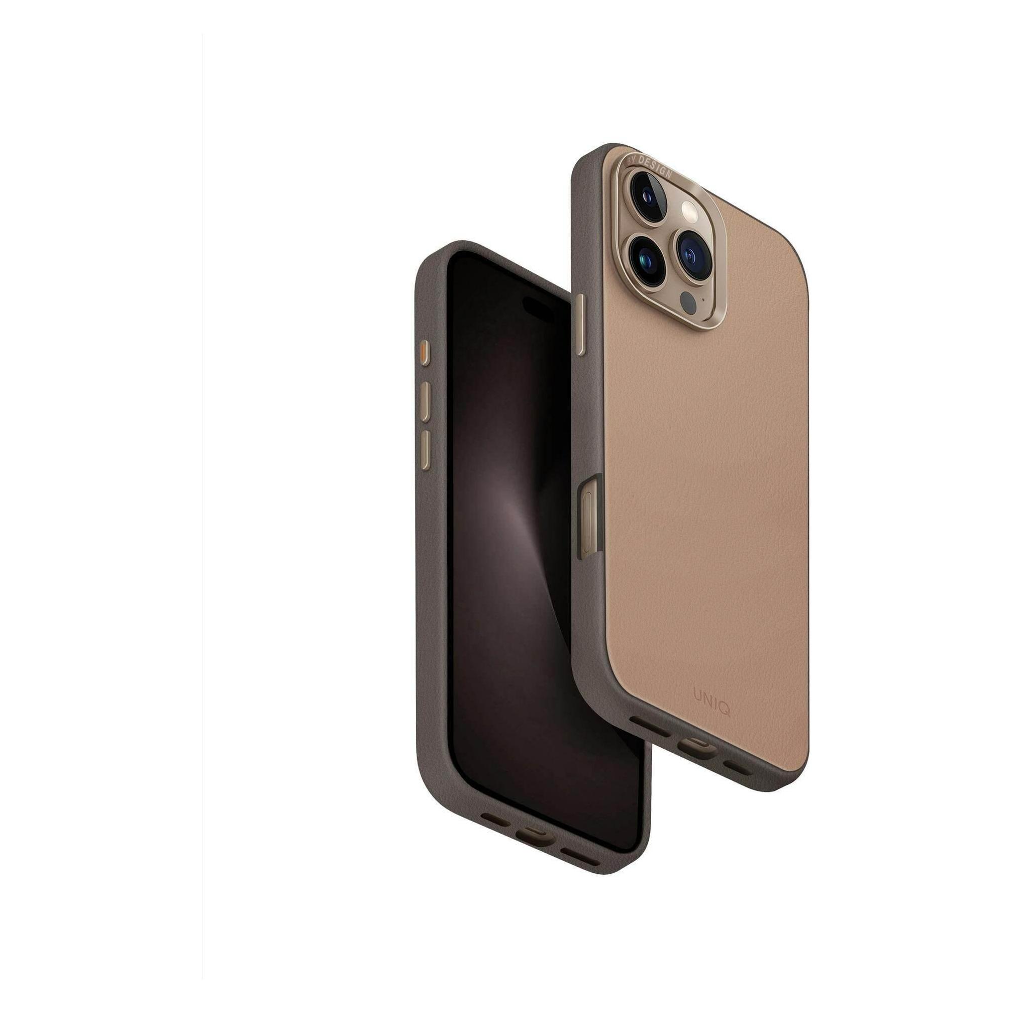 Uniq Lyden DS iPhone 16 Pro Max 6.9" Magclick Charging case brown-gray/flint gray (Apple iPhone 16 Pro Max) (Uni001423-0)