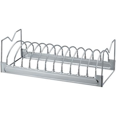 Grillguthalter TEPRO, silber (silberfarben), B:38cm H:12cm T:16,5cm, Metall, Backbleche, BxT: 38x16,5 cm