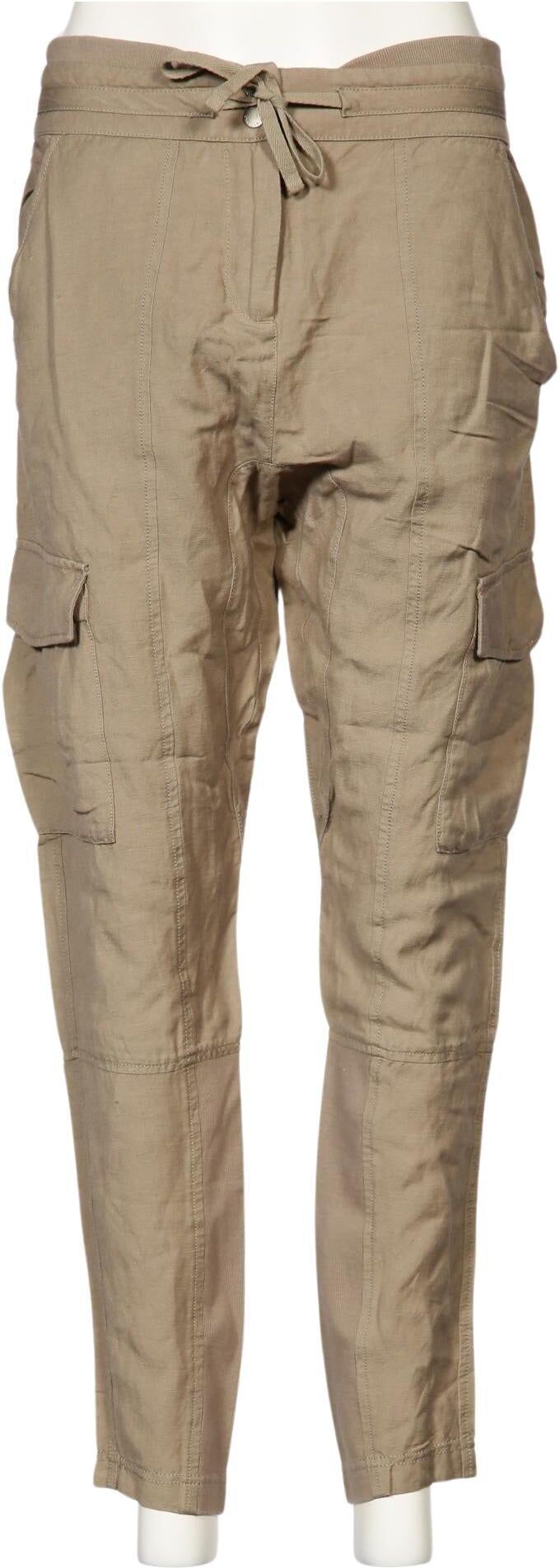 AX Armani Exchange Damen Stoffhose, Beige, Gr. EU 38 (IT 44), Baumwolle / Elasthan - Second Hand