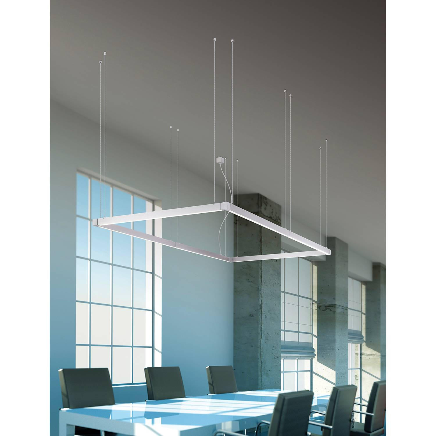 home24 LED-hanglamp Snake II zilver