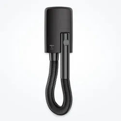 Valera Wandhaartrockner mit Schlauch Hotello BLDC, bürstenloser langlebiger Motor, kompakt und kraftvoll, 1500 Watt, Farbe Schwarz, 58321100
