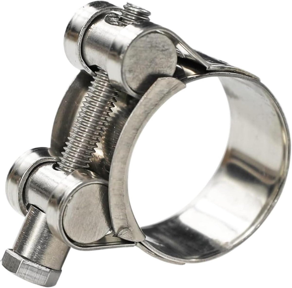 T-bout klemmen van roestvrij staal voor metaalbewerking, 17-55mm, zilverkleurig