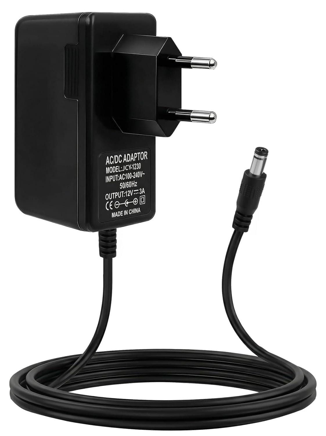 Selius 12V 3A Voeding AC 230V-240V naar DC 12V Adapter voor LED-strips en CCTV-camera's