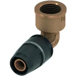 TECE, Rohrverbindungstechnik, TECElogo Push Winkelübergangsmuffe, Rotguss/Siliziumbronze (Winkelverbindung)