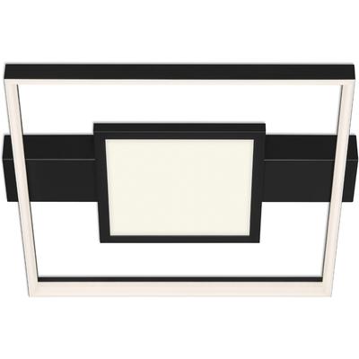 BRILONER LEUCHTEN LED Deckenleuchte "LED Deckenleuchte mit Mittelbeleuchtung, schwarz, 1xLED/38W", schwarz, H: 6,6cm, Leuchten, LED Deckenleuchte
