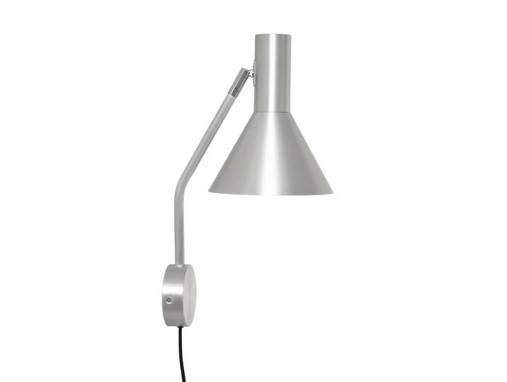 Lyss Wandleuchte Alufarben Stecker - FRANDSEN - Wohnzimmer - Design - Aluminium - Einflammig