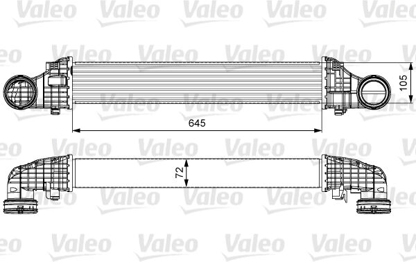 Valeo Ladeluftkühler 818606 Für Mercedes