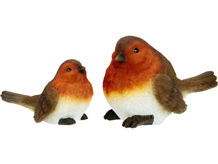 Dekofigur I.GE.A., braun, Polyresin (Kunststein), Dekofiguren, Dekofigur, Polyresin-Vögel (2er Set)
