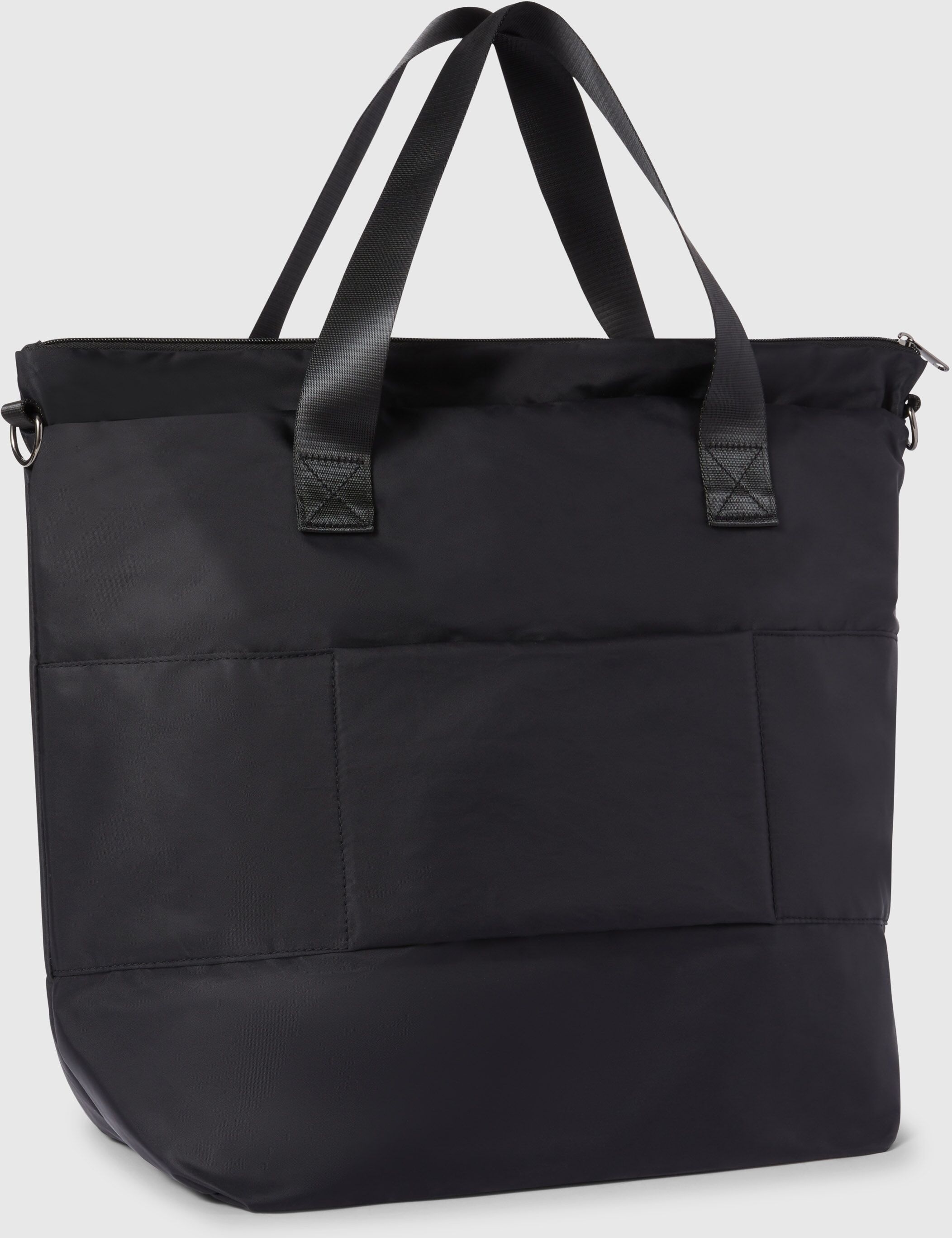 Shopper CHAMPION "Lifestyle Medium Shoulder Bag", schwarz (nbk), Obermaterial: 100% Polyamid, Taschen Shopper, für Erwachsene konzipiert, aus Polyamid nbk Einheitsgröße