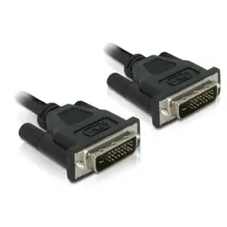 DeLOCK DVI 24+1 Cable 0.5m male/male DVI-Kabel 0,5 m DVI-D Schwarz