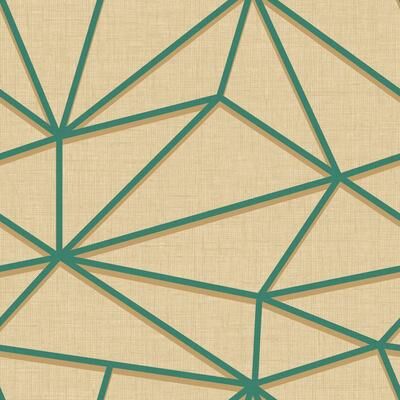 Seabrook Designs Denholm Geometric Linework Unpasted Wallpaper