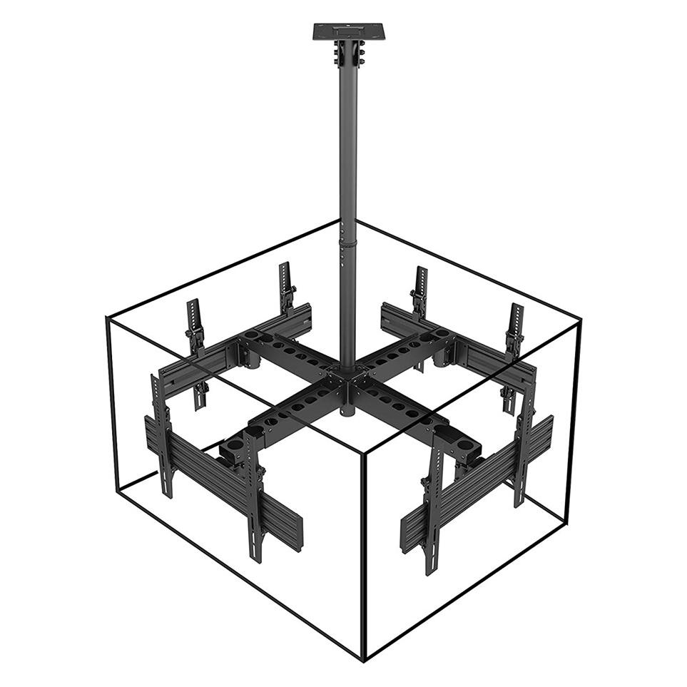 equip Pro - Klammer - Kunststoff, Aluminium, Stahl - Schwarz - Bildschirmgrösse: 81.3-1 (Decke, 65") (650372)