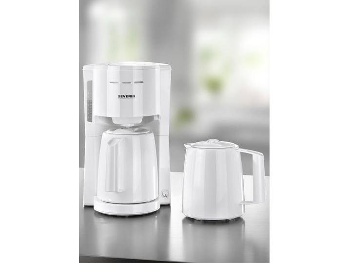 Severin Kaffeemaschine mit 2 Thermokannen, Weiss