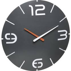 TFA Dostmann 60.3536.10 Funk Wanduhr 35 cm x 35 mm Anthrazit