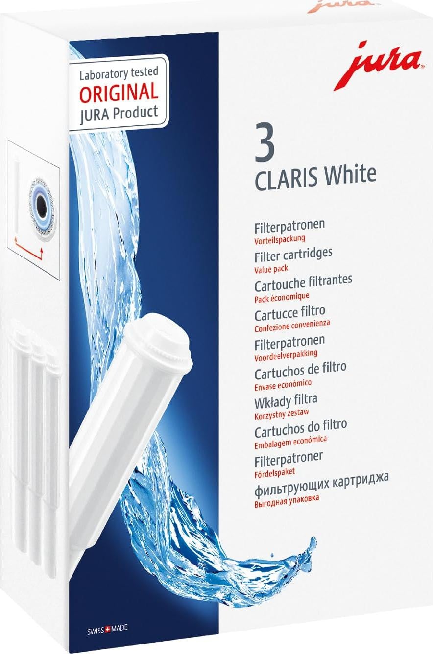 JURA originele CLARIS waterfilter, wit, 3-pack (68739)