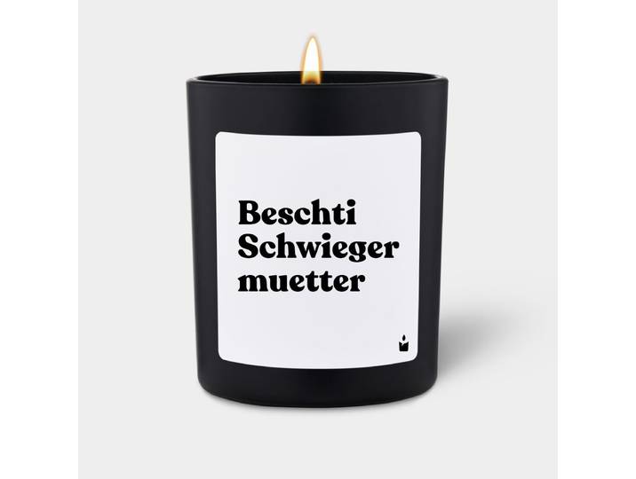 Duftkerze Schwarz Flowery Beschti Schwiegermuetter