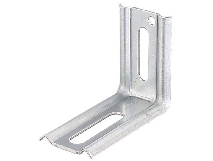Alberts 339906 Équerre réglable angle de 90°\, emboutie\, avec trou oblong galvanisée Sendzimir 70 x 50 x 30 mm