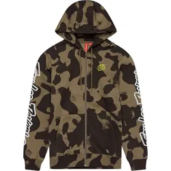 Troy Lee Designs Branded Camo, Kapuzenjacke - Oliv/Dunkelbraun - XL