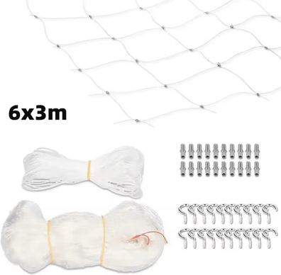 Inspire Curations SafePaws Anti Fall Balcony Safety Net For Cats & Pets 6x3m