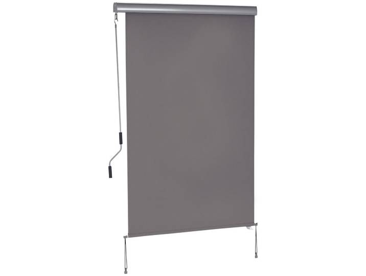 ComfortXL Senkrechtmarkeise De-10691 Grau, Metall, 120x200 cm, Sonnenschutz