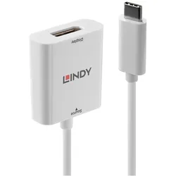 Lindy USB Typ C – DisplayPort Adapter (DisplayPort), Video Adapter, Weiss