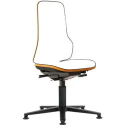Magni, Bürostuhl, Orange Neon Base-Stuhl mit Schieber
