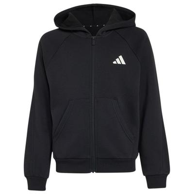 adidas - Kid's Seasonals Collegiate Typography Full Zip - Sweat- & Trainingsjacke Gr 128 schwarz