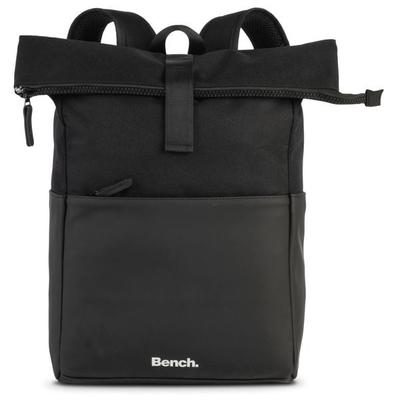 BENCH Rucksack Rolltop style, schwarz, bis zu 17 Liter